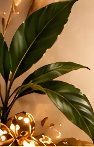 Green botanical leaves